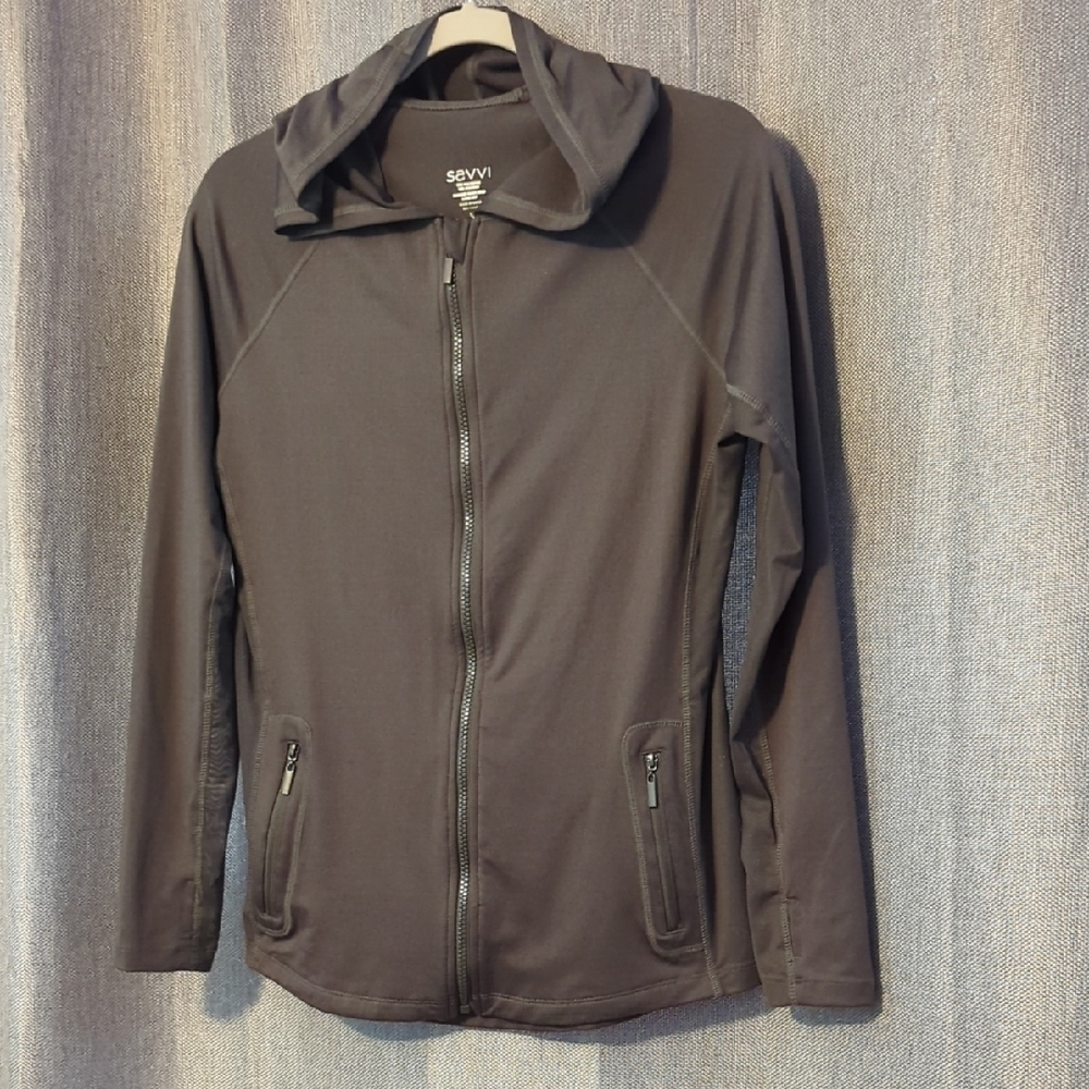 Savvi Charcoal Zip-Up Hoodie
